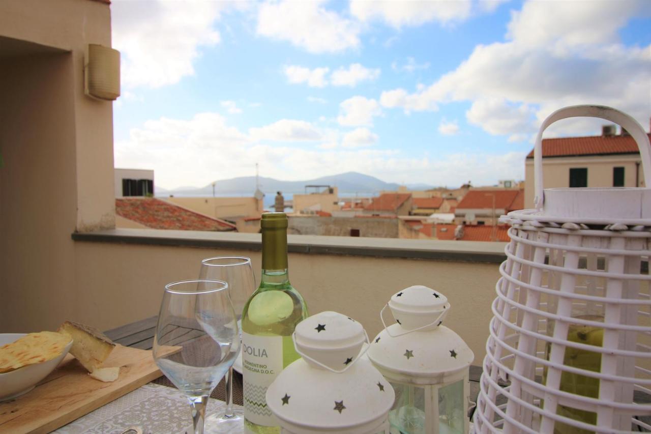 Terrazza Del Convento - Cozy Apartment With Seeview Private Terrace Alghero Exterior photo